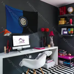 پرچم با طرح باشگاه inter milan