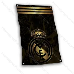 پرچم پارچه ای با طرح golden realmadrid