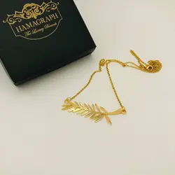 گردنبند استیل طلایی طرح لوگو جشنواره کن