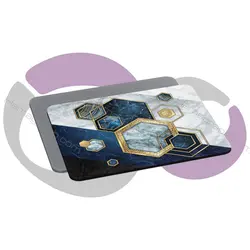 موس پد طرح golden blue