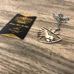 گردنبند استیل نقره ای با طرح King Lion