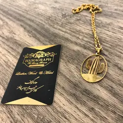 گردنبند استیل اسپرت طرح کاکتوس