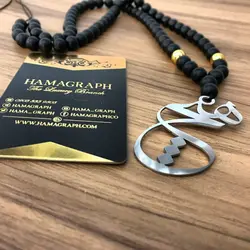 گردنبند استیل طرح هیچ