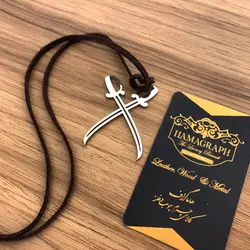 گردن بند استیل طرح شمشیر