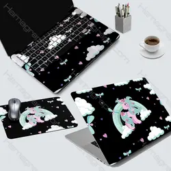 اسکین کامل لپ تاپ به همراه ماوس پد طرح unicorn in sky