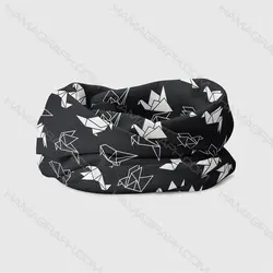 هدبند طرح paper black birds