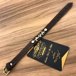 دستبند چرم اسپرت مدل heartbeat