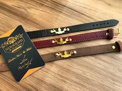 دستبند چرم اسپرت مدل crown
