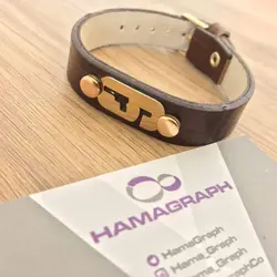 دستبند چرم طرح rainbow6