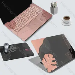 برچسب کامل لپ تاپ به همراه ماوس پد طرح light lutus