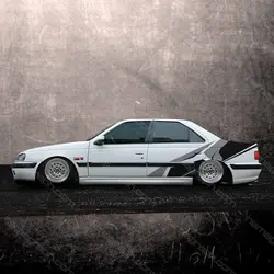 برچسب رکاب و بدنه مدل Race Line