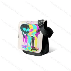 کیف دوشی مردانه با طرح color skull