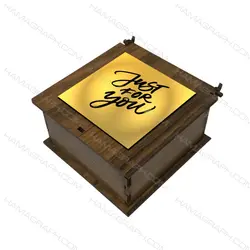 باکس هدیه با نوشته just4u 3