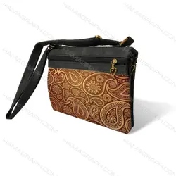 کیف دوشی زنانه طرح gold slimy