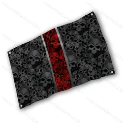 پرچم طرح skulls