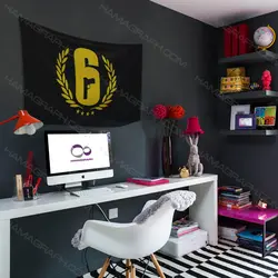 پرچم با طرح rainbow 6