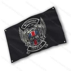 پرچم طرح motorcycle