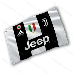 پرچم پارچه ای با طرح juventus