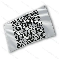 پرچم دیواری با طرح Game over