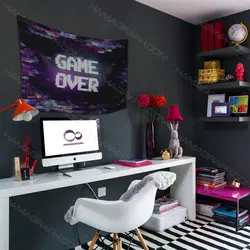 پرچم دیواری طرح Game over 2