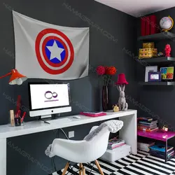 پرچم پارچه ای طرح Captain America shield