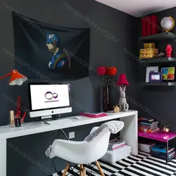 پرچم دیواری با طرح Captain America