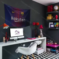 پرچم پارچه ای طرح Barcelona