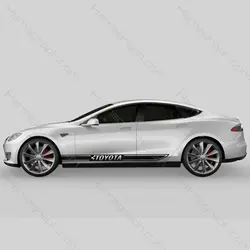 برچسب رکاب و بدنه خودرو مدل تویوتا