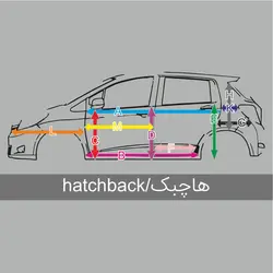 برچسب رکاب و بدنه خودرو مدل تویوتا