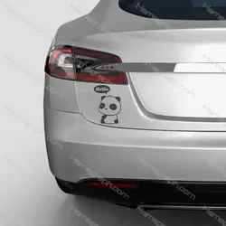 برچسب بدنه ماشین طرح hello panda