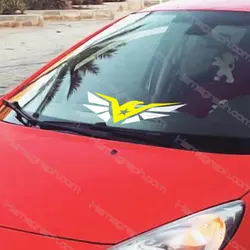 استیکر شیشه ماشین طرح eagle us