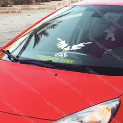 برچسب شیشه خودرو طرح eagle fire