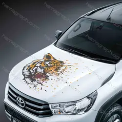 استیکر بدنه آفرود با طرح tiger