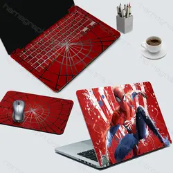 پوسته کامل لپ تاپ به همراه ماوس پد طرح Spiderman