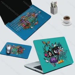 اسکین کامل لپ تاپ به همراه ماوس پد طرح blue world