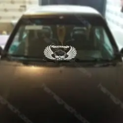 استیکر شیشه جلو طرح اسکلت