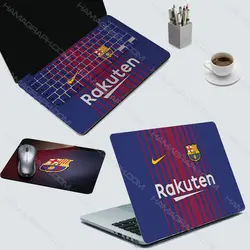 اسکین کامل لپ تاپ به همراه ماوس پد طرح barca kit