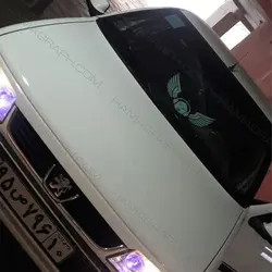 استیکر شیشه خودرو طرح هدفون