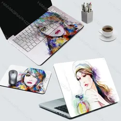 اسکین کامل لپ تاپ به همراه ماوس پد طرح painter girl
