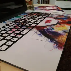 اسکین کامل لپ تاپ به همراه ماوس پد طرح painter girl