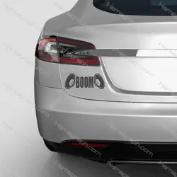 برچسب بدنه اتومبیل مدل boom