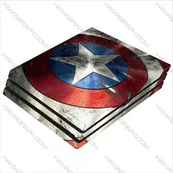 استیکر پلی استیشن 4 پرو کاپیتان آمریکا
