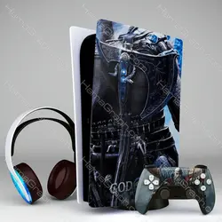 برچسب پلی استیشن 5 طرح god of war ragnarok