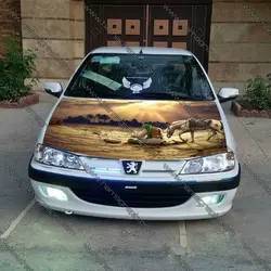 استیکر کاپوت ماشین طرح شهادت حضرت ابوالفضل