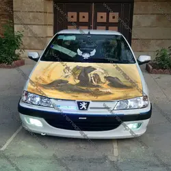 استیکر کاپوت ماشین طرح عصر عاشورا