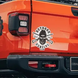 استیکر بدنه ماشین آفرودی طرح hunter skull