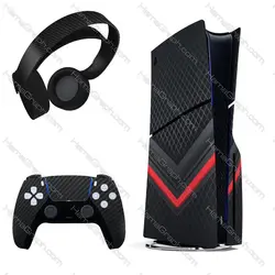 استیکر پلی استیشن 5 اسلیم طرح redline carbon
