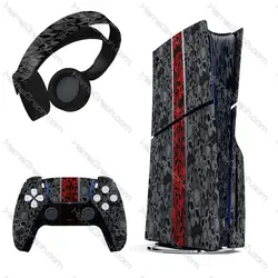 برچسب پلی استیشن 5 اسلیم طرح redline skull
