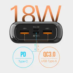 پاور بانک فست شارژ ۲۰۰۰۰ سیلیکون پاور Silicon Power QS28 QC3 PD 18W - فروشگاه اینترنتی موبایل جدید