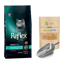 غذای خشک فله ای گربه استریلایزد طعم مرغ Sterilised رفلکس پلاس